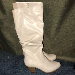 Off white women’s knee high boots.